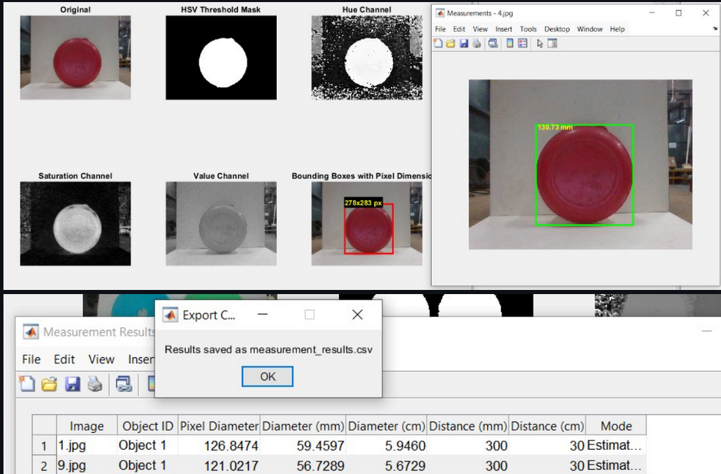 Object Diameter Measurement GUI