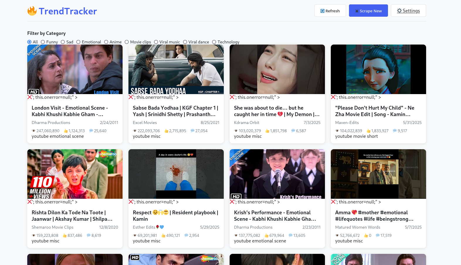 TrendTracker - Multi-Platform Trend Aggregator